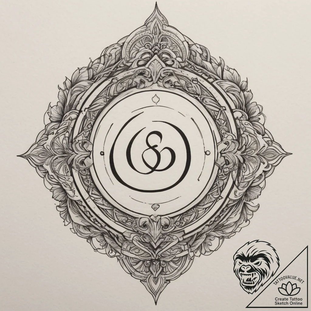 Tattoo sketch: a stylized forge with the svar... - tattoo sketch (№1754617234_0, 08.08.2025 01:40) — tattoovalue.net