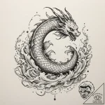 Tattoo sketch an abstract representation of g… – tattoo sketch (№1754620053_0, 08.08.2025 02:27) — tattoovalue.net