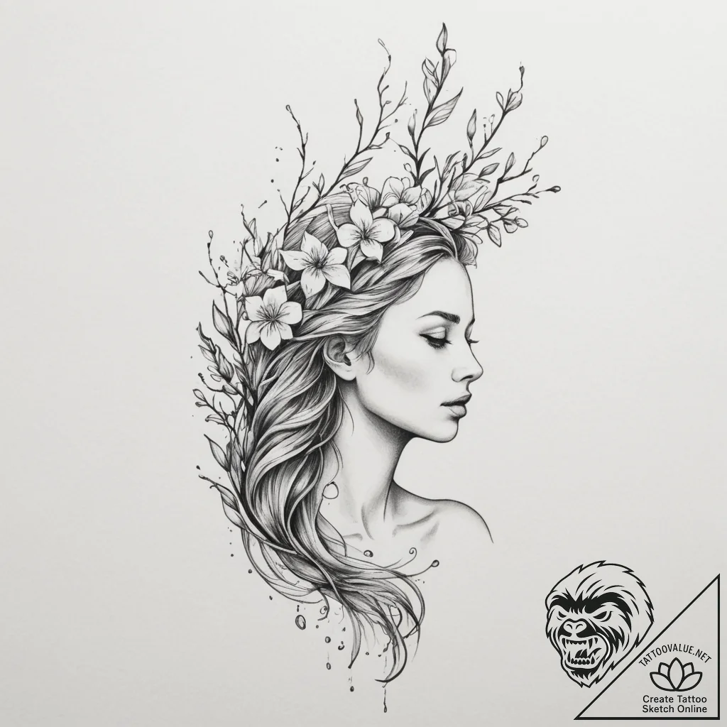 р сѓрѕр° р›рµр»сџ (lelya, water, intuition, s... - tattoo sketch (№1754620864_0, 08.08.2025 02:41) — tattoovalue.net