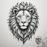 Tattoo sketch a leo lion’s mane transforming… – tattoo sketch (№1754622478_0, 08.08.2025 03:07) — tattoovalue.net