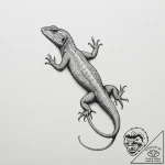 Lizard – tattoo sketch (№1754622683_0, 08.08.2025 03:11) — tattoovalue.net