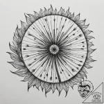A dandelion clock (is there, but can be a clo… – tattoo sketch (№1754624115_0, 08.08.2025 03:35) — tattoovalue.net