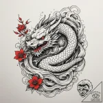 An open book with a fantasy world growing out… – tattoo sketch (№1754626120_0, 08.08.2025 04:08) — tattoovalue.net