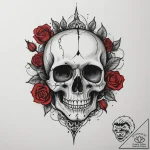 Tattoo design a single tear transforming into… – tattoo sketch (№1754626720_0, 08.08.2025 04:18) — tattoovalue.net