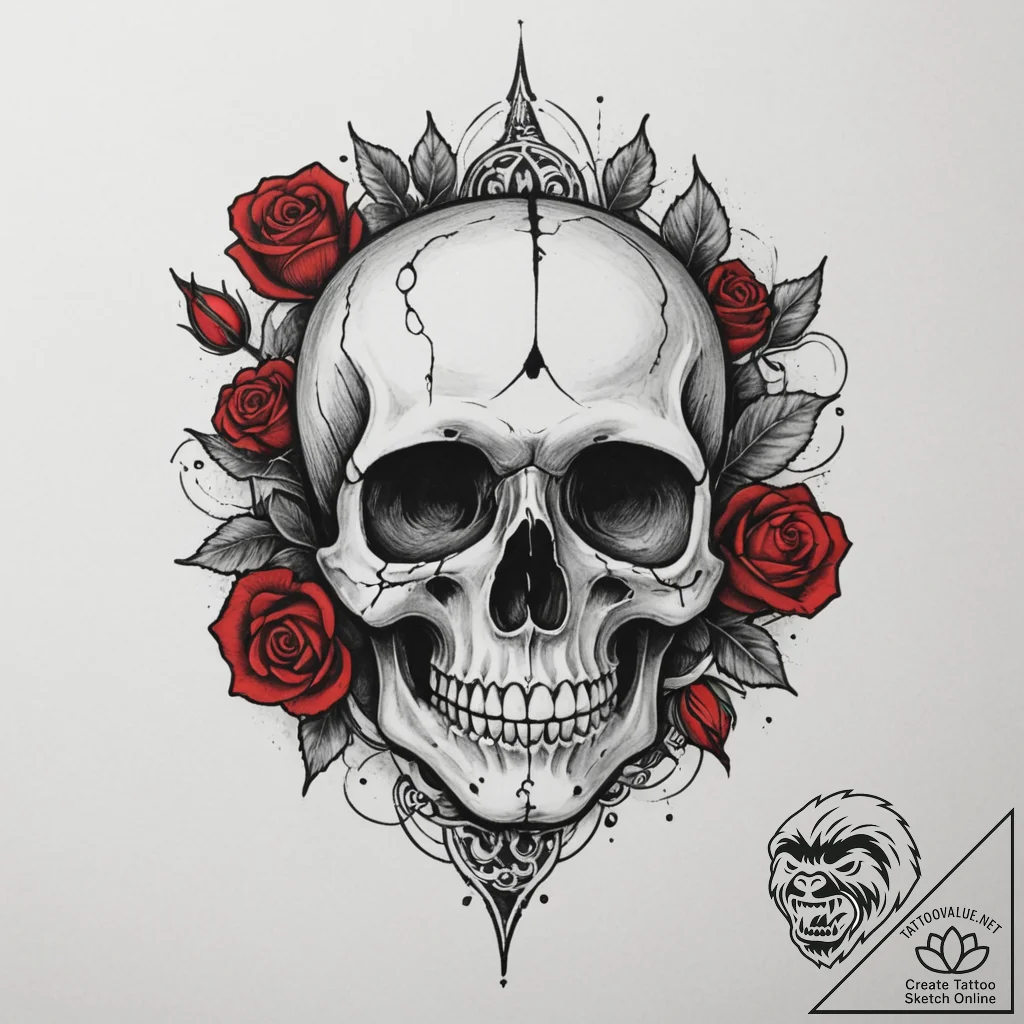 Tattoo design a single tear transforming into... - tattoo sketch (№1754626720_0, 08.08.2025 04:18) — tattoovalue.net
