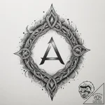 56. tattoo sketch: the rune “mir,” emanating… – tattoo sketch (№1754627711_0, 08.08.2025 04:35) — tattoovalue.net