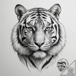 Tiger – tattoo sketch (№1754634258_0, 08.08.2025 06:24) — tattoovalue.net