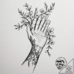 Tattoo sketch a vine wrapping around a human… – tattoo sketch (№1754635048_0, 08.08.2025 06:37) — tattoovalue.net