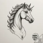 Centaur, tattoo drawing outline, bold outline… – tattoo sketch (№1754635247_0, 08.08.2025 06:40) — tattoovalue.net