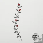 Tattoo sketch a delicate vine wrapping around… – tattoo sketch (№1754637629_0, 08.08.2025 07:20) — tattoovalue.net