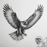 Tattoo sketch a swift falcon or hawk, for pre… – tattoo sketch (№1754638225_0, 08.08.2025 07:30) — tattoovalue.net