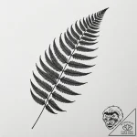 Tattoo design a single fern leaf, symbolizing… – tattoo sketch (№1754640206_0, 08.08.2025 08:03) — tattoovalue.net