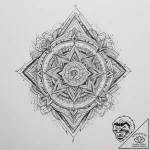 Tattoo design an abstract mosaic of different… – tattoo sketch (№1754641598_0, 08.08.2025 08:26) — tattoovalue.net
