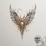Tattoo design an ethereal glow effect created… – tattoo sketch (№1754643588_0, 08.08.2025 08:59) — tattoovalue.net