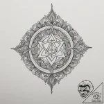 Tattoo design a subtle “aura” or glow around… – tattoo sketch (№1754644185_0, 08.08.2025 09:09) — tattoovalue.net