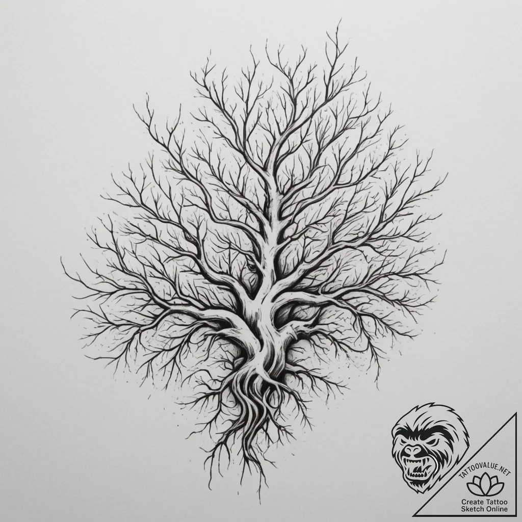 Tattoo sketch cracked earth or concrete, with... - tattoo sketch (№1754644583_0, 08.08.2025 09:16) — tattoovalue.net