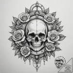 Tattoo design a stylized lock with no visible… – tattoo sketch (№1754645776_0, 08.08.2025 09:36) — tattoovalue.net