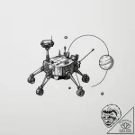 Planetary rover – tattoo sketch (№1754645974_0, 08.08.2025 09:39) — tattoovalue.net