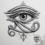 The eye of horus (is there as eye of ra, slig… – tattoo sketch (№1754646964_0, 08.08.2025 09:56) — tattoovalue.net