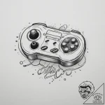 Tattoo design an old-school arcade joystick w… – tattoo sketch (№1754647162_0, 08.08.2025 09:59) — tattoovalue.net