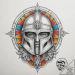 Tattoo sketch a roman legionnaire’s helmet wi… – tattoo sketch (№1754648350_0, 08.08.2025 10:19) — tattoovalue.net