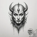 The gom jabbar from dune, artistic tattoo ske… – tattoo sketch (№1754649737_0, 08.08.2025 10:42) — tattoovalue.net
