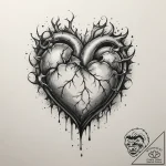Tattoo sketch a watercolor heart, its colors… – tattoo sketch (№1754650931_0, 08.08.2025 11:02) — tattoovalue.net