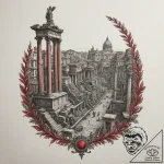 A realistic depiction of an ancient roman for… – tattoo sketch (№1754652917_0, 08.08.2025 11:35) — tattoovalue.net