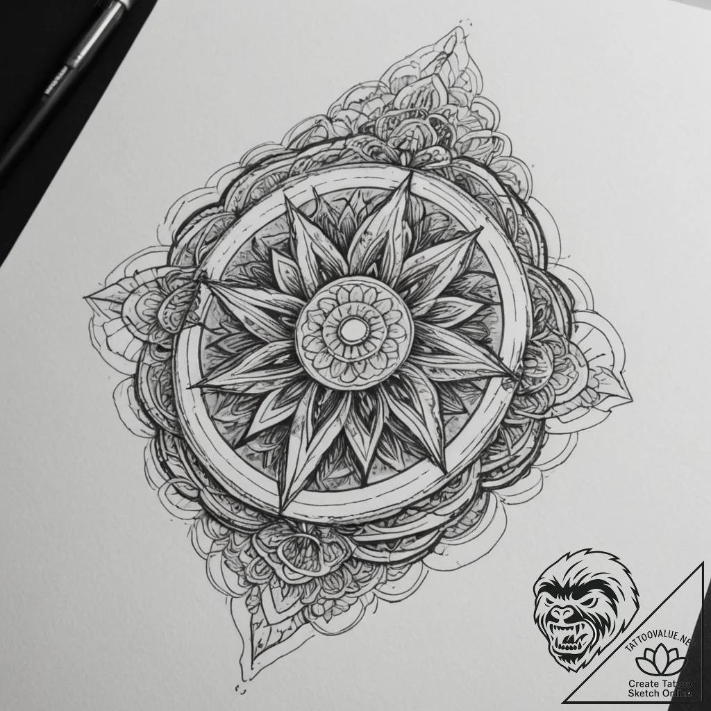 Tattoo design an abstract representation of c... - tattoo sketch (№1754654502_0, 08.08.2025 12:01) — tattoovalue.net