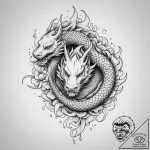 Tattoo sketch an abstract geometric pattern c… – tattoo sketch (№1754655102_0, 08.08.2025 12:11) — tattoovalue.net