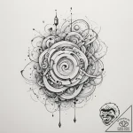 Tattoo sketch an abstract representation of g… – tattoo sketch (№1754655300_0, 08.08.2025 12:15) — tattoovalue.net