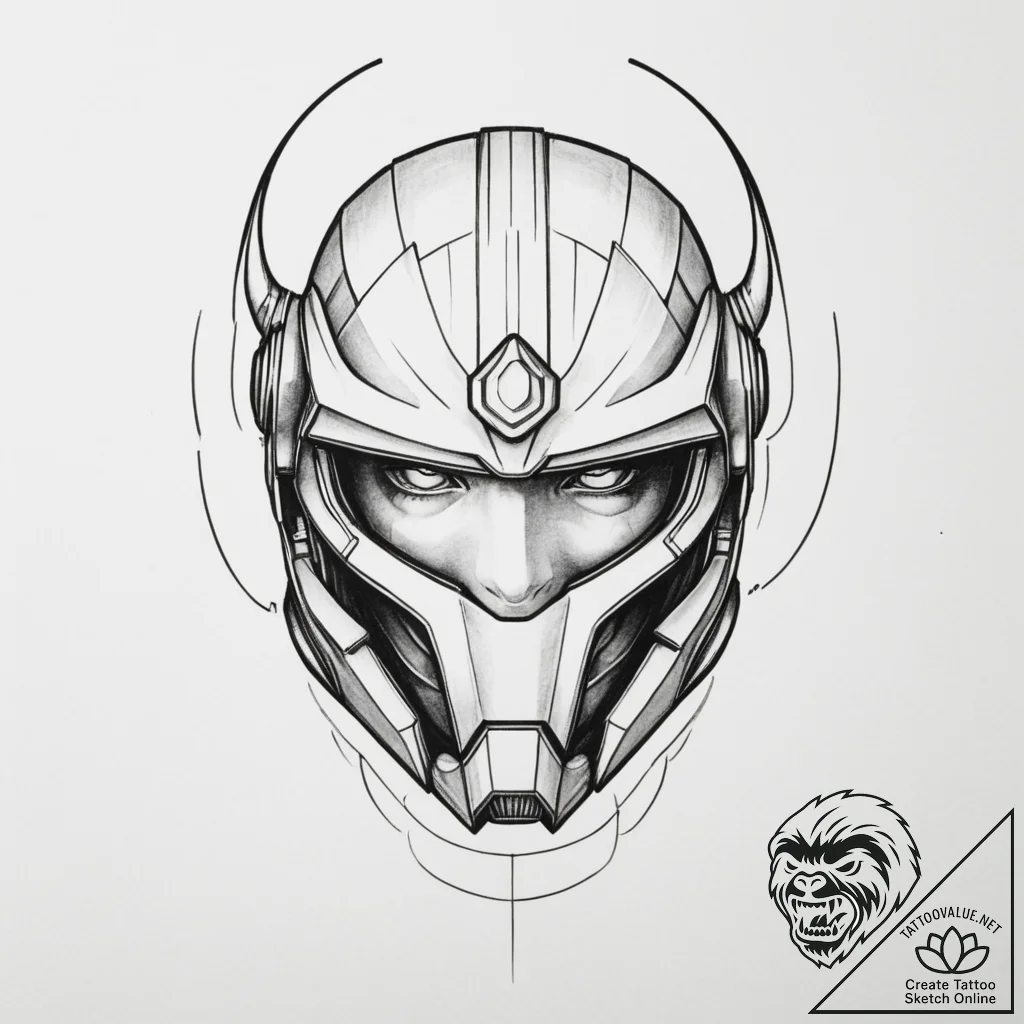 Tattoo sketch a stylized crosshair targeting... - tattoo sketch (№1754659691_0, 08.08.2025 13:28) — tattoovalue.net