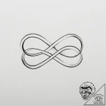 Tattoo sketch a simple ‘infinity loop’ in a c… – tattoo sketch (№1754660091_0, 08.08.2025 13:34) — tattoovalue.net