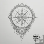 Tattoo sketch a zodiac symbol as a gate or po… – tattoo sketch (№1754661700_0, 08.08.2025 14:01) — tattoovalue.net