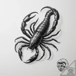 Tattoo design a realistic scorpio scorpion, w… – tattoo sketch (№1754661903_0, 08.08.2025 14:05) — tattoovalue.net