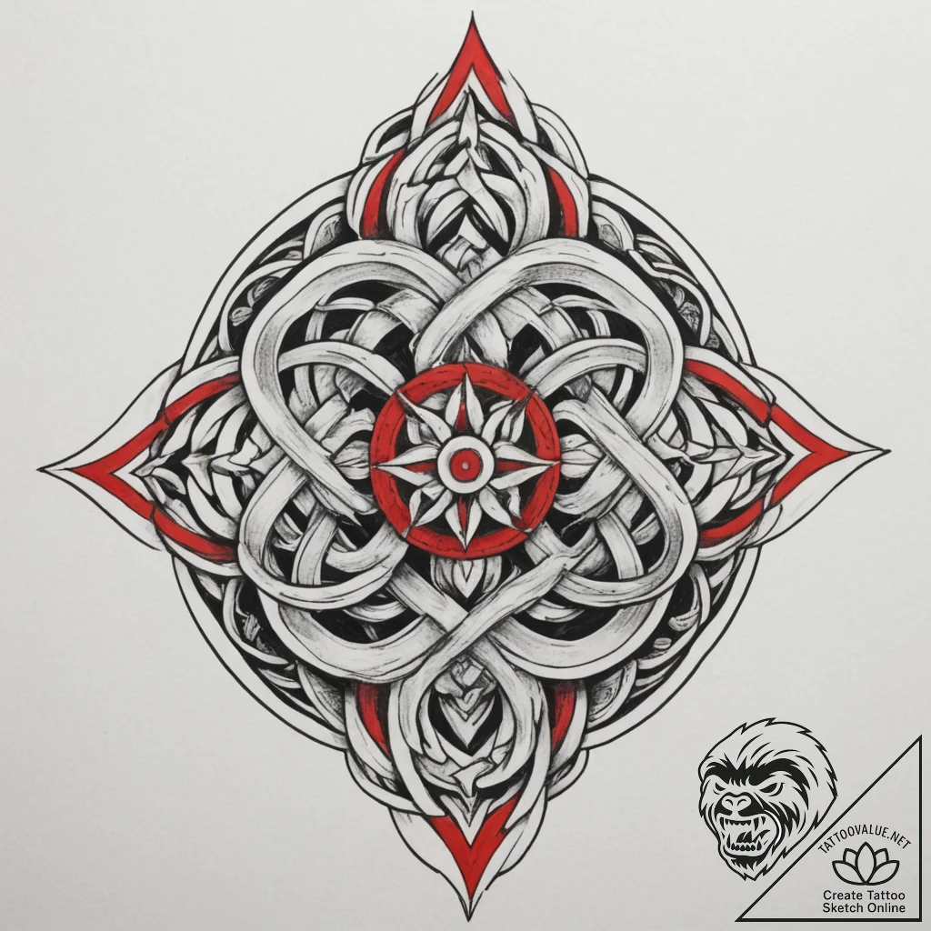 Tattoo design an abstract interpretation of "... - tattoo sketch (№1754663106_0, 08.08.2025 14:25) — tattoovalue.net