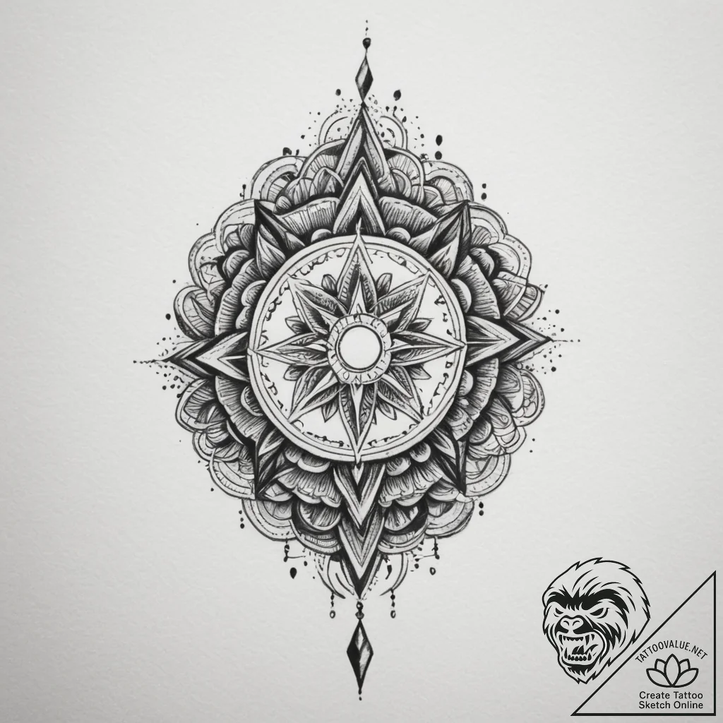 Tattoo design an abstract representation of c... - tattoo sketch (№1754663705_0, 08.08.2025 14:35) — tattoovalue.net
