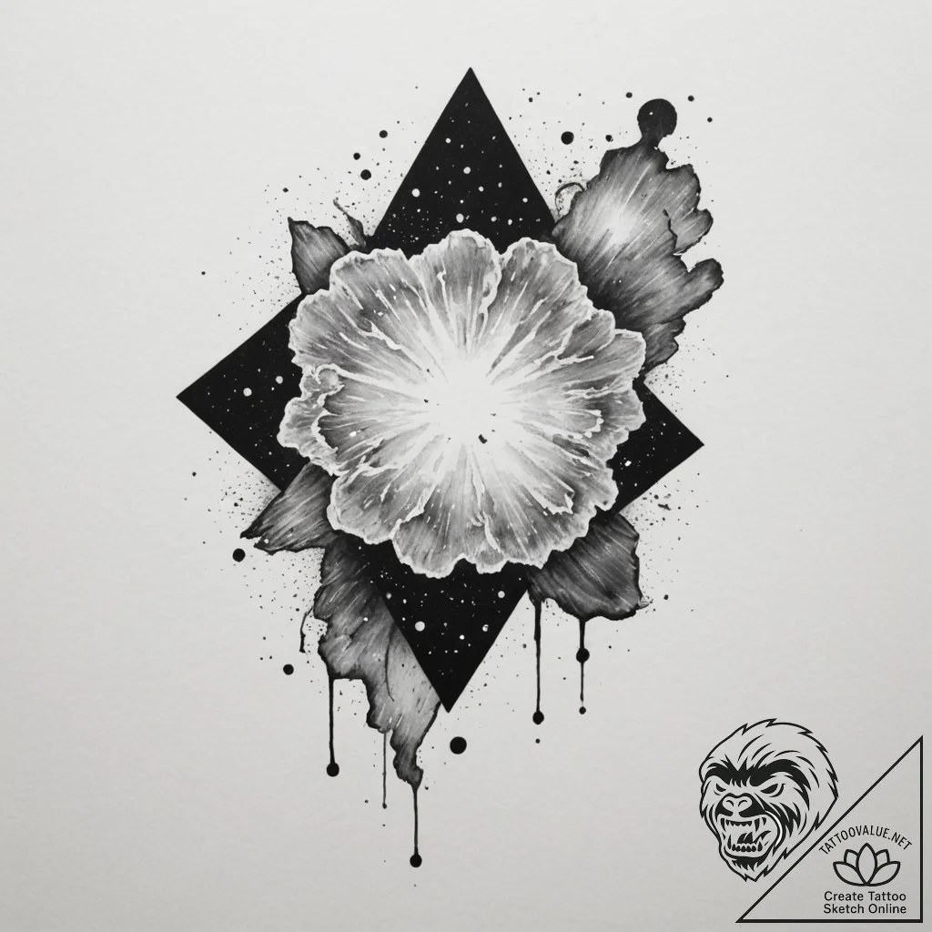 Nebula - tattoo sketch (№1754664103_0, 08.08.2025 14:41) — tattoovalue.net