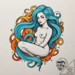 Tattoo sketch aquarius’s wavy glyph, flowing… – tattoo sketch (№1754664910_0, 08.08.2025 14:55) — tattoovalue.net