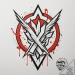 Victory (symbol), tattoo sketch design, clean… – tattoo sketch (№1754665310_0, 08.08.2025 15:01) — tattoovalue.net