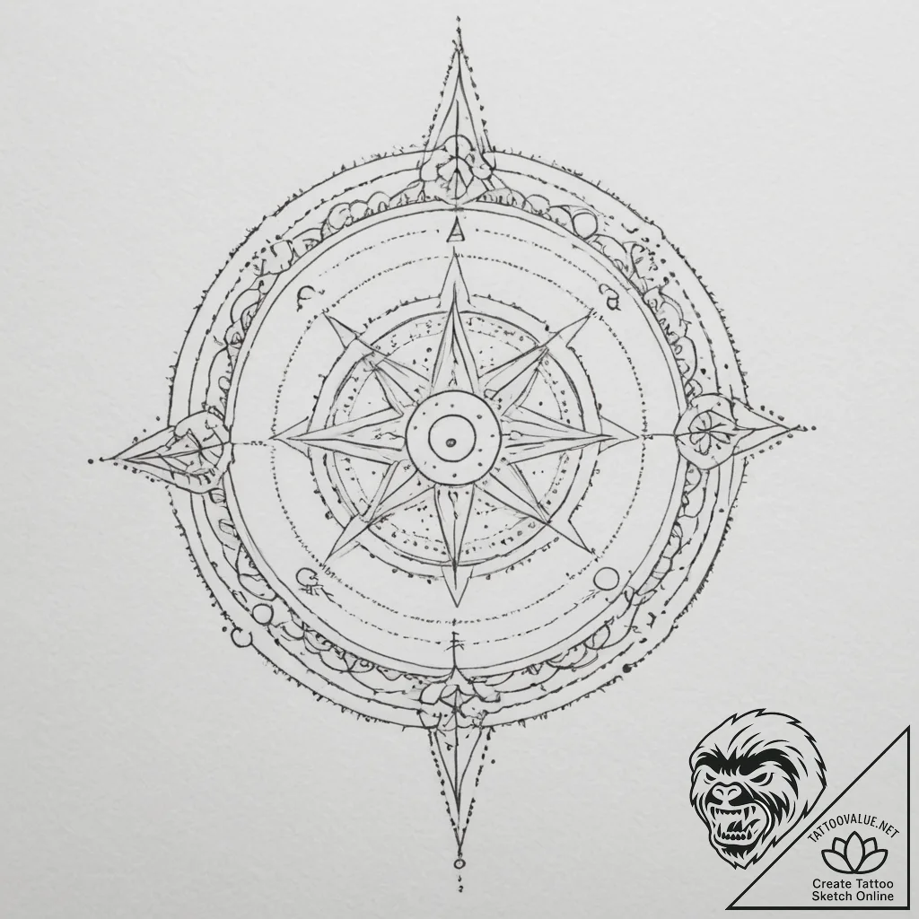 Tattoo design a cosmic dotwork sky with the z... - tattoo sketch (№1754669336_0, 08.08.2025 16:08) — tattoovalue.net