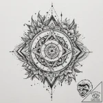 Square, tattoo flash sheet design, rough sket… – tattoo sketch (№1754673529_0, 08.08.2025 17:18) — tattoovalue.net