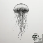 Tattoo sketch a delicate, ethereal jellyfish… – tattoo sketch (№1754677712_0, 08.08.2025 18:28) — tattoovalue.net
