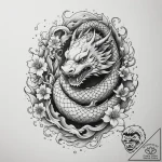 Dice, tattoo sketch design, irezumi japanese… – tattoo sketch (№1754679725_0, 08.08.2025 19:02) — tattoovalue.net