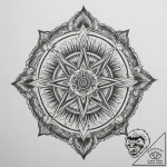 Tattoo sketch: a bold kolovrat, with each ray… – tattoo sketch (№1754679931_0, 08.08.2025 19:05) — tattoovalue.net