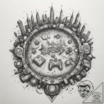 Tattoo design an abstract representation of a… – tattoo sketch (№1754681538_0, 08.08.2025 19:32) — tattoovalue.net