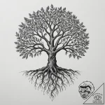 Tattoo design: a depiction of the tree of lif… – tattoo sketch (№1754684144_0, 08.08.2025 20:15) — tattoovalue.net