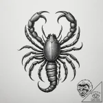 Tattoo design a menacing scorpio scorpion, wi… – tattoo sketch (№1754688166_0, 08.08.2025 21:22) — tattoovalue.net