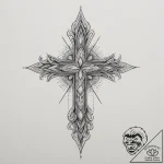Crystal, tattoo line art, linework tattoo sty… – tattoo sketch (№1754688766_0, 08.08.2025 21:32) — tattoovalue.net