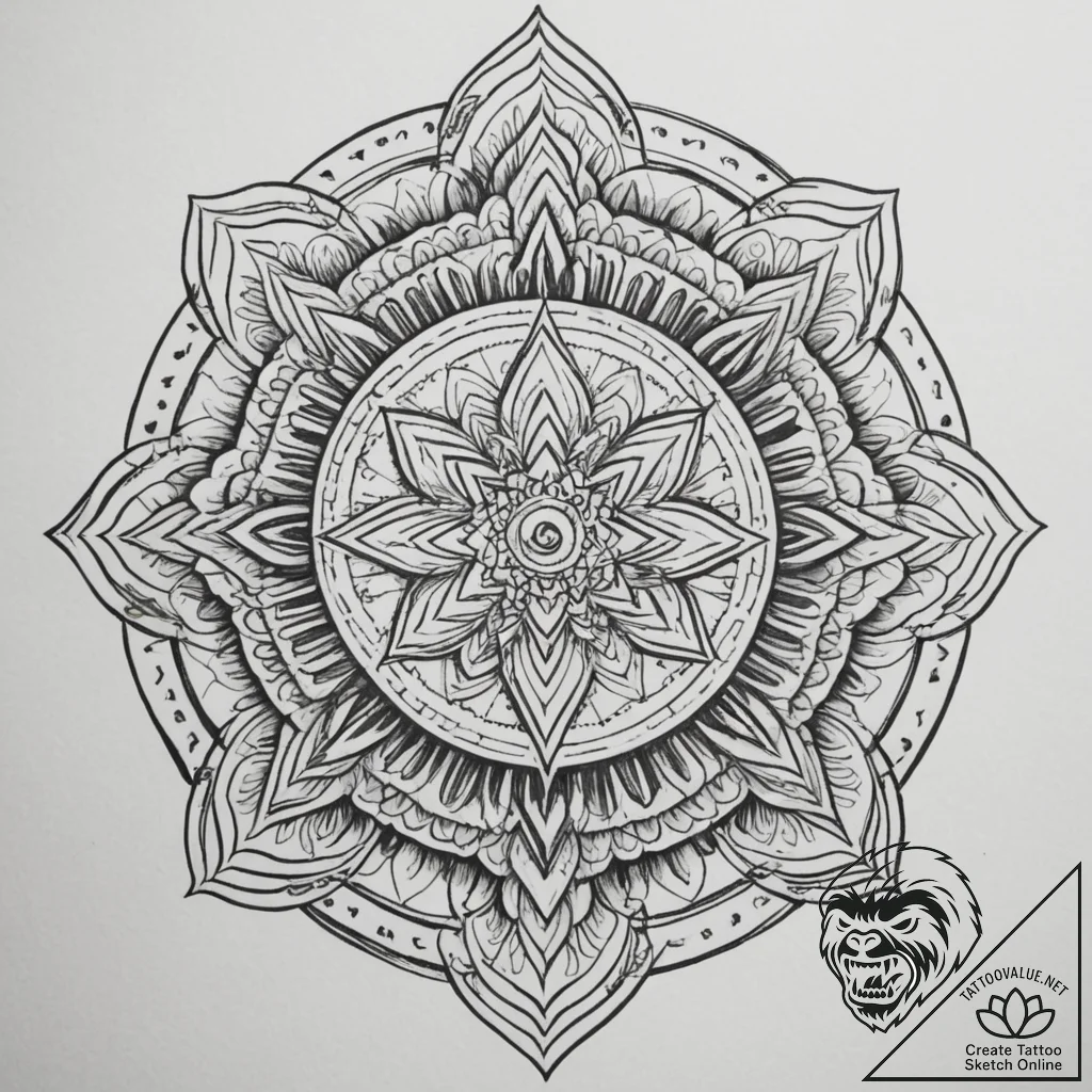 Tattoo design a subtle glow emanating from a... - tattoo sketch (№1754688965_0, 08.08.2025 21:36) — tattoovalue.net